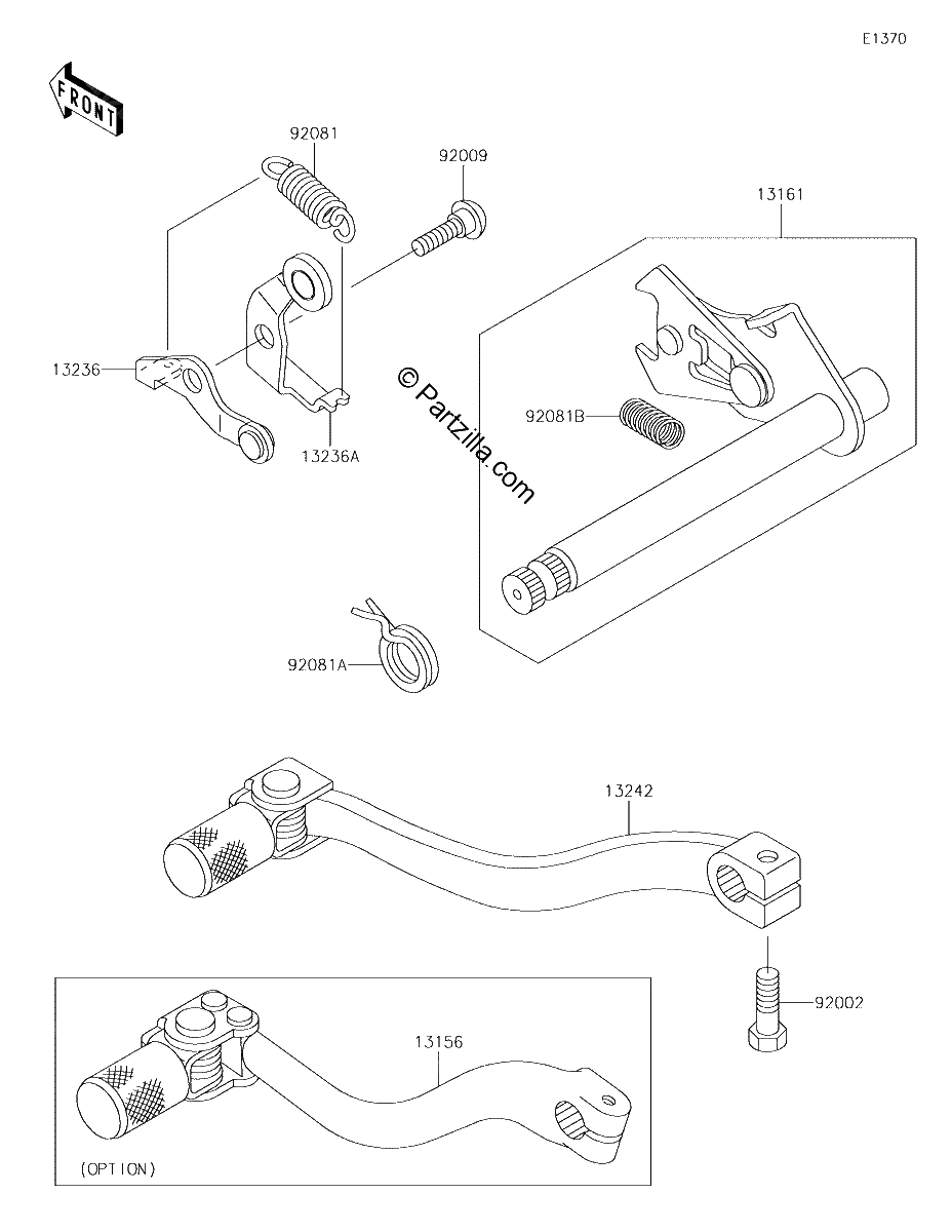 Diagrama de GEAR CHANGE MECHANISM