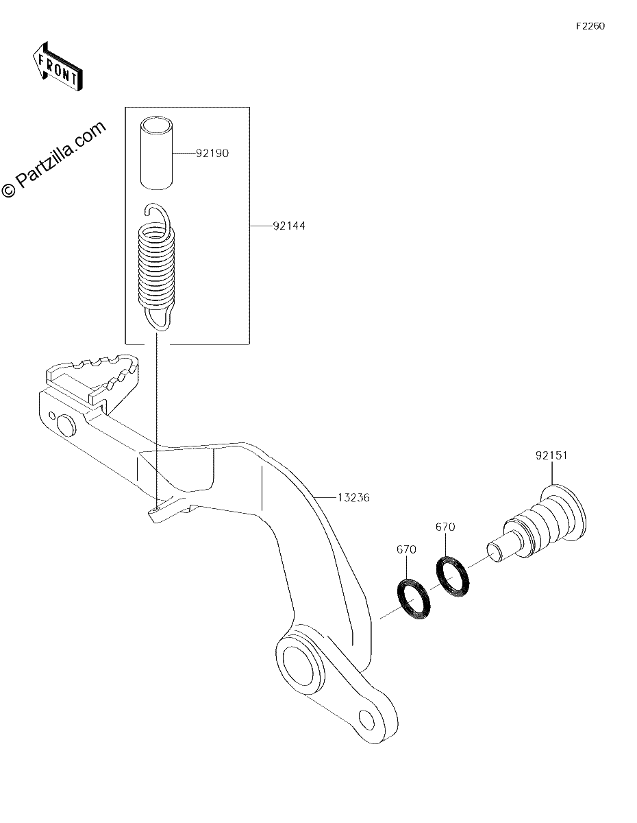 Diagrama de BRAKE PEDAL