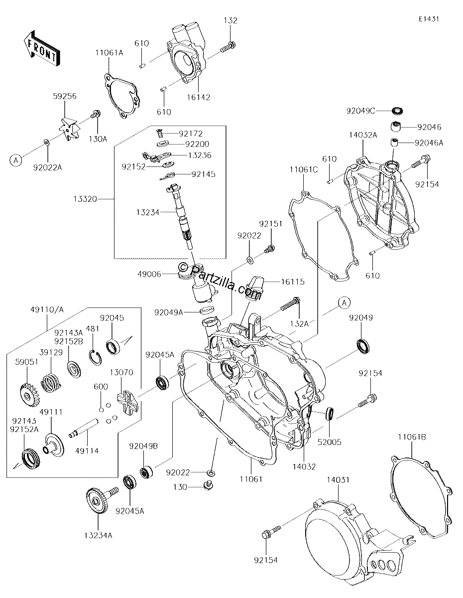 Diagrama de ENGINE COVER S