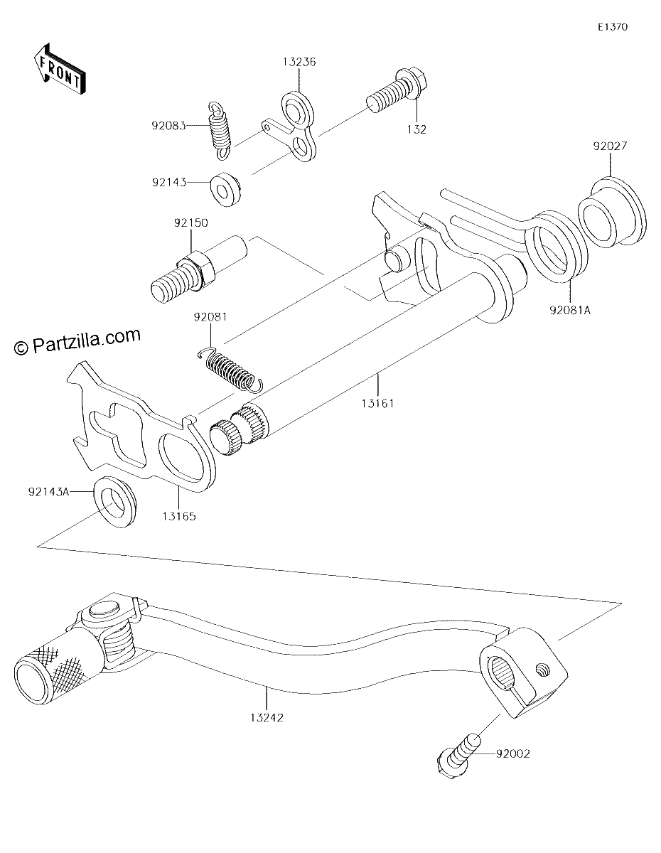 Diagrama de GEAR CHANGE MECHANISM