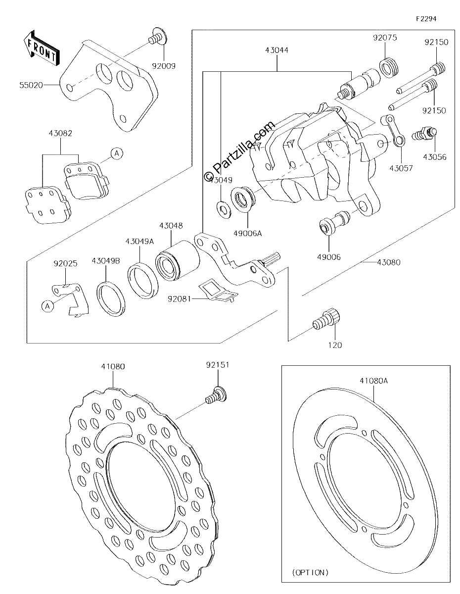 Diagrama de REAR BRAKE