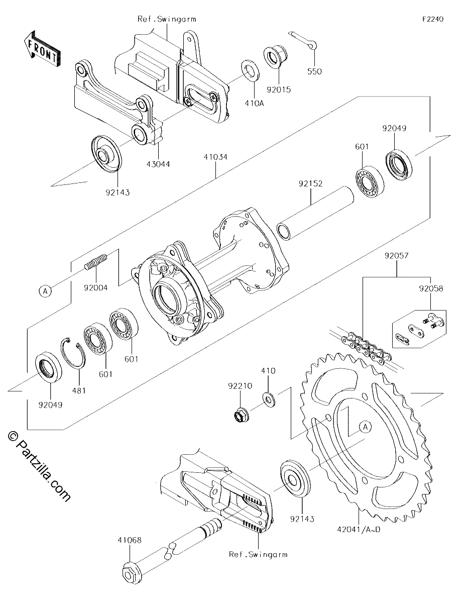 Diagrama de REAR HUB