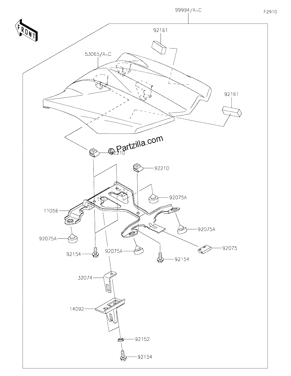 Diagrama de ACCESSORY SINGLE SEAT COVER