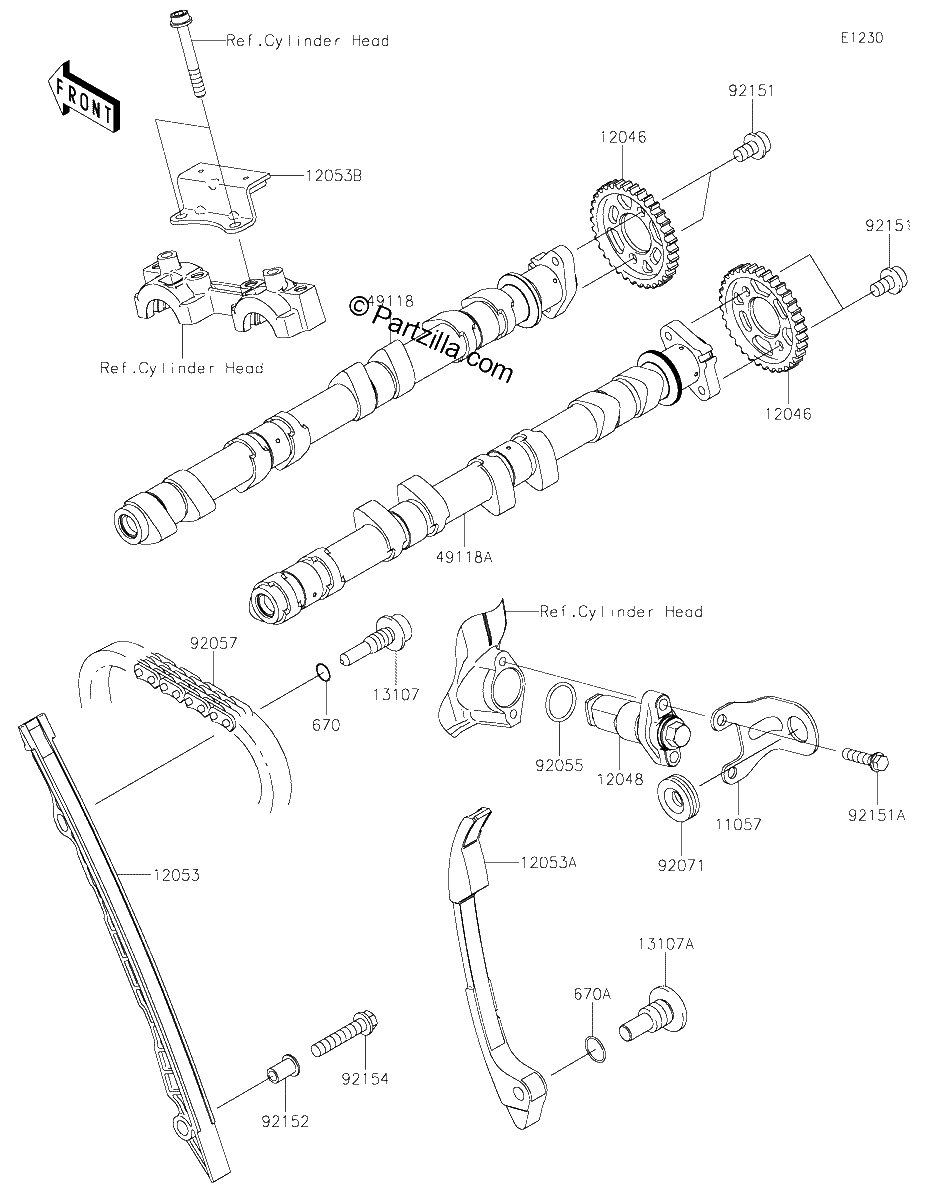 Diagrama de CAMSHAFT S TENSIONER