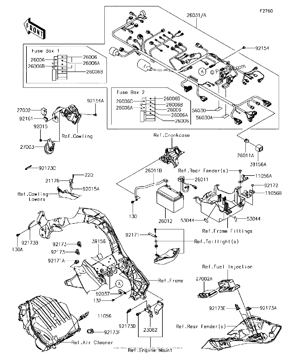 Diagrama de CHASSIS ELECTRICAL EQUIPMENT 1 2