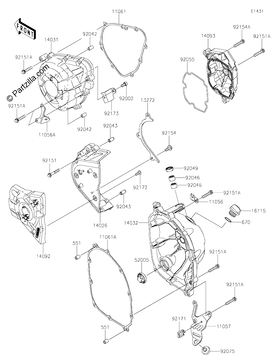 Diagrama de ENGINE COVER S