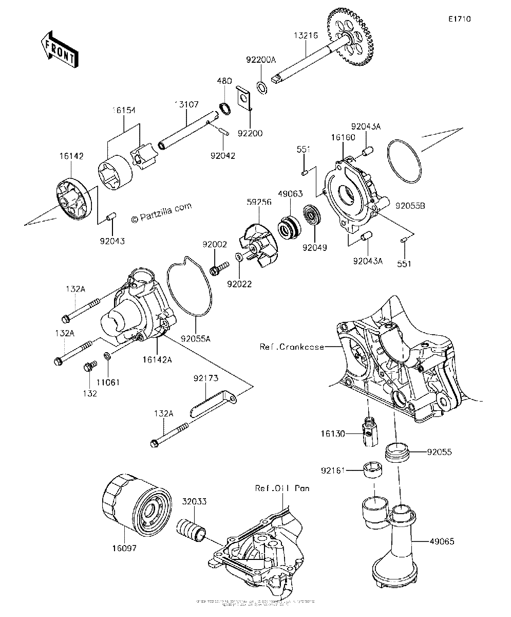 Diagrama de OIL PUMP OIL FILTER