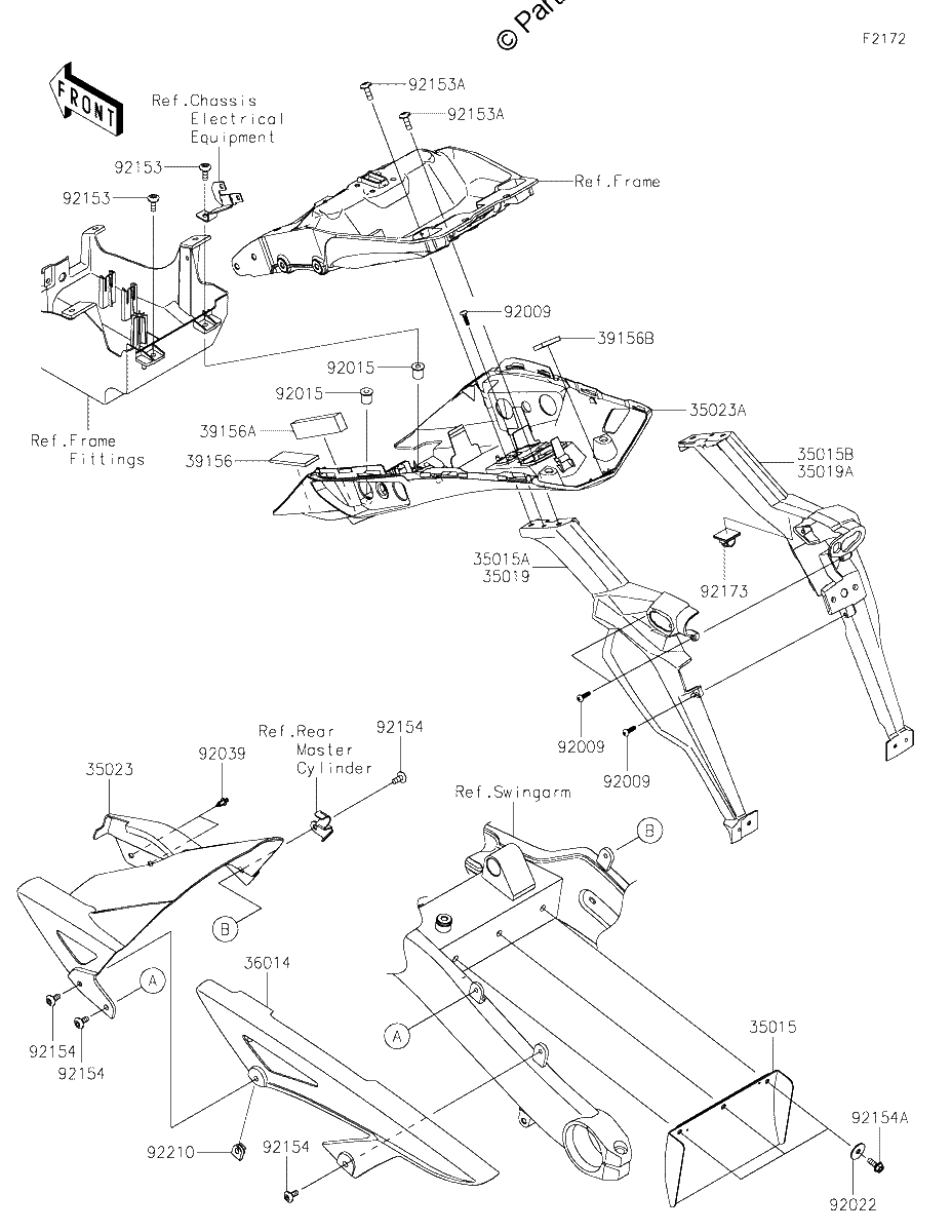 Diagrama de REAR FENDER S
