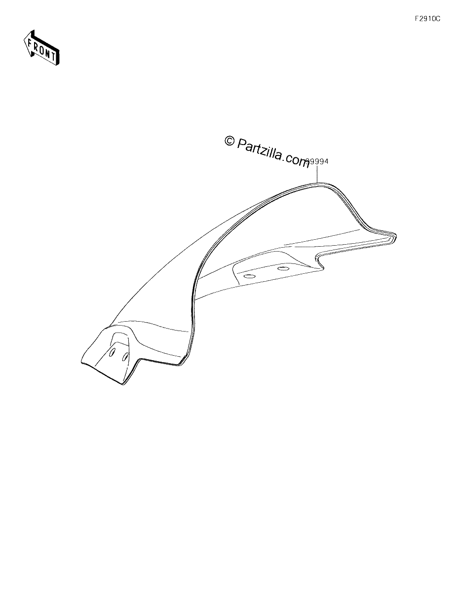 Diagrama de ACCESSORY WINDSHIELD BGF BHFA