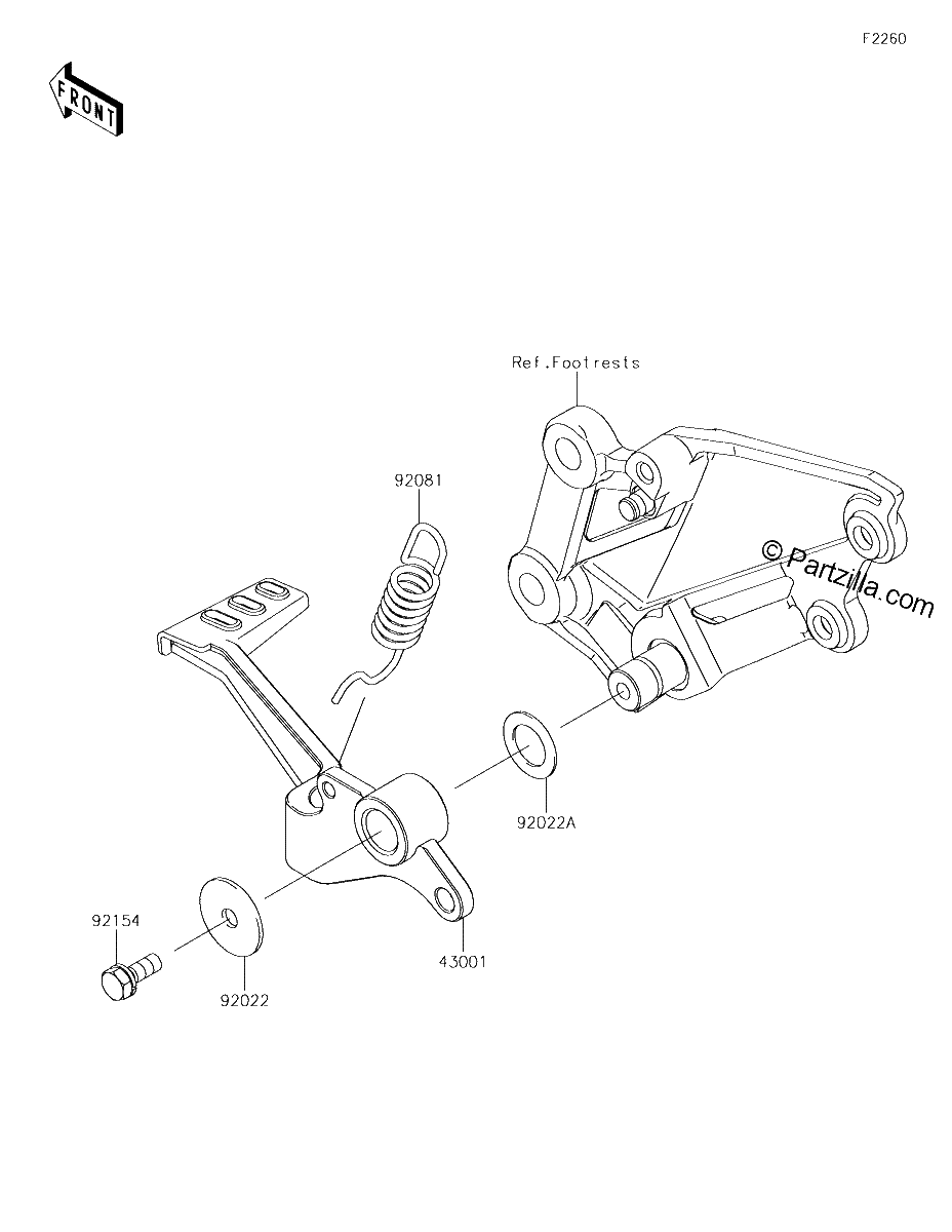 Diagrama de BRAKE PEDAL TORQUE LINK