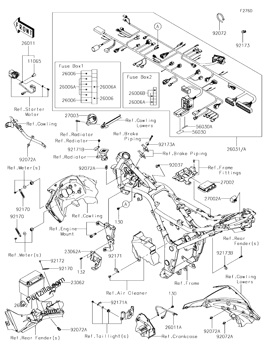 Diagrama de CHASSIS ELECTRICAL EQUIPMENT