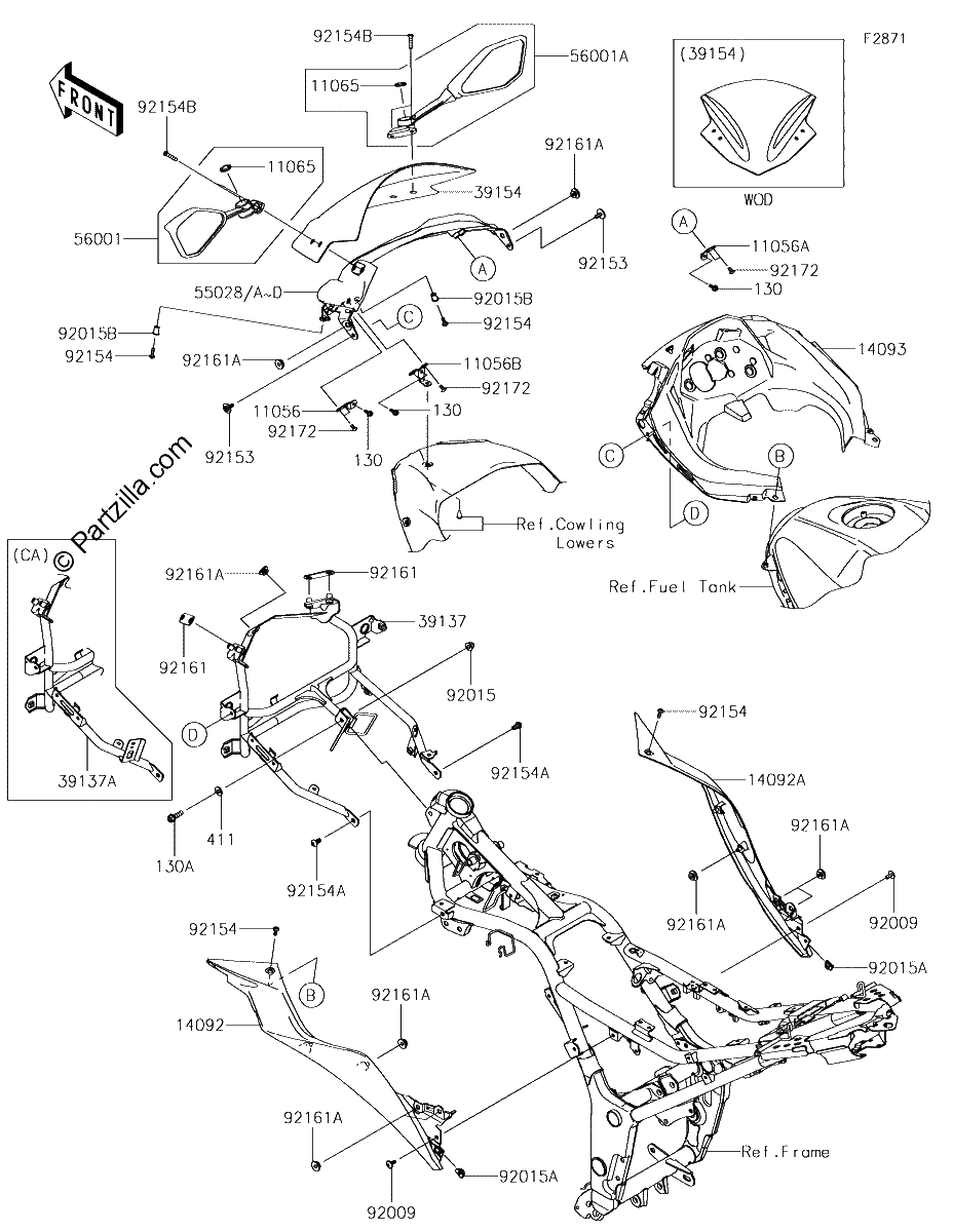 Diagrama de COWLING BGF BHFA