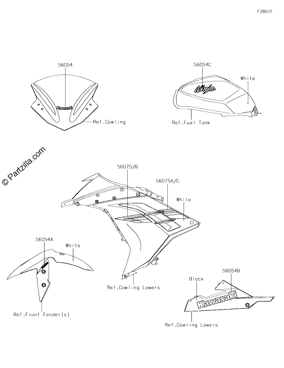 Diagrama de DECALS WHITE BHF