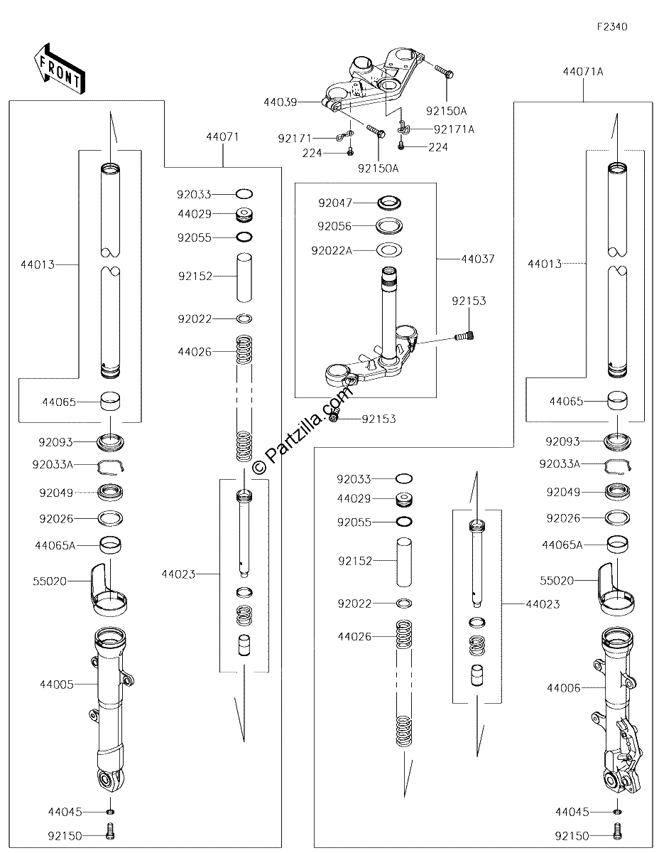 Diagrama de FRONT FORK
