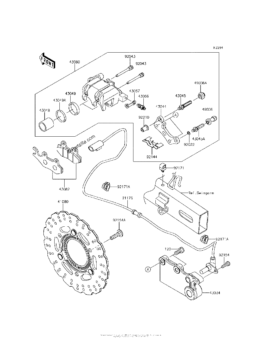 Diagrama de REAR BRAKE