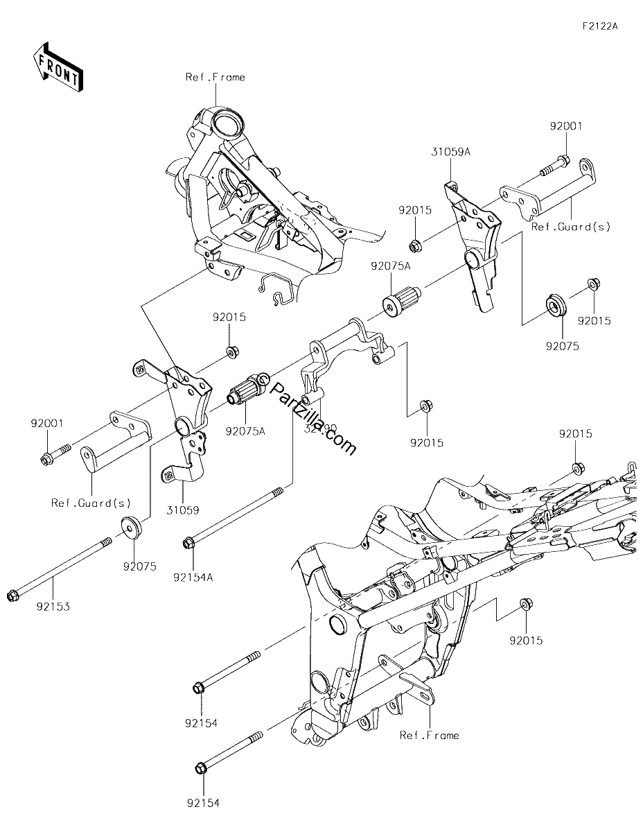 Diagrama de ENGINE MOUNT BHFB