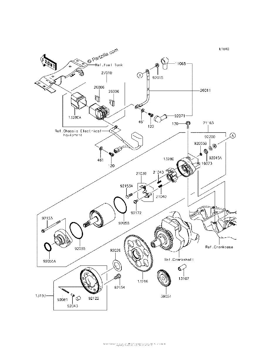Diagrama de STARTER MOTOR