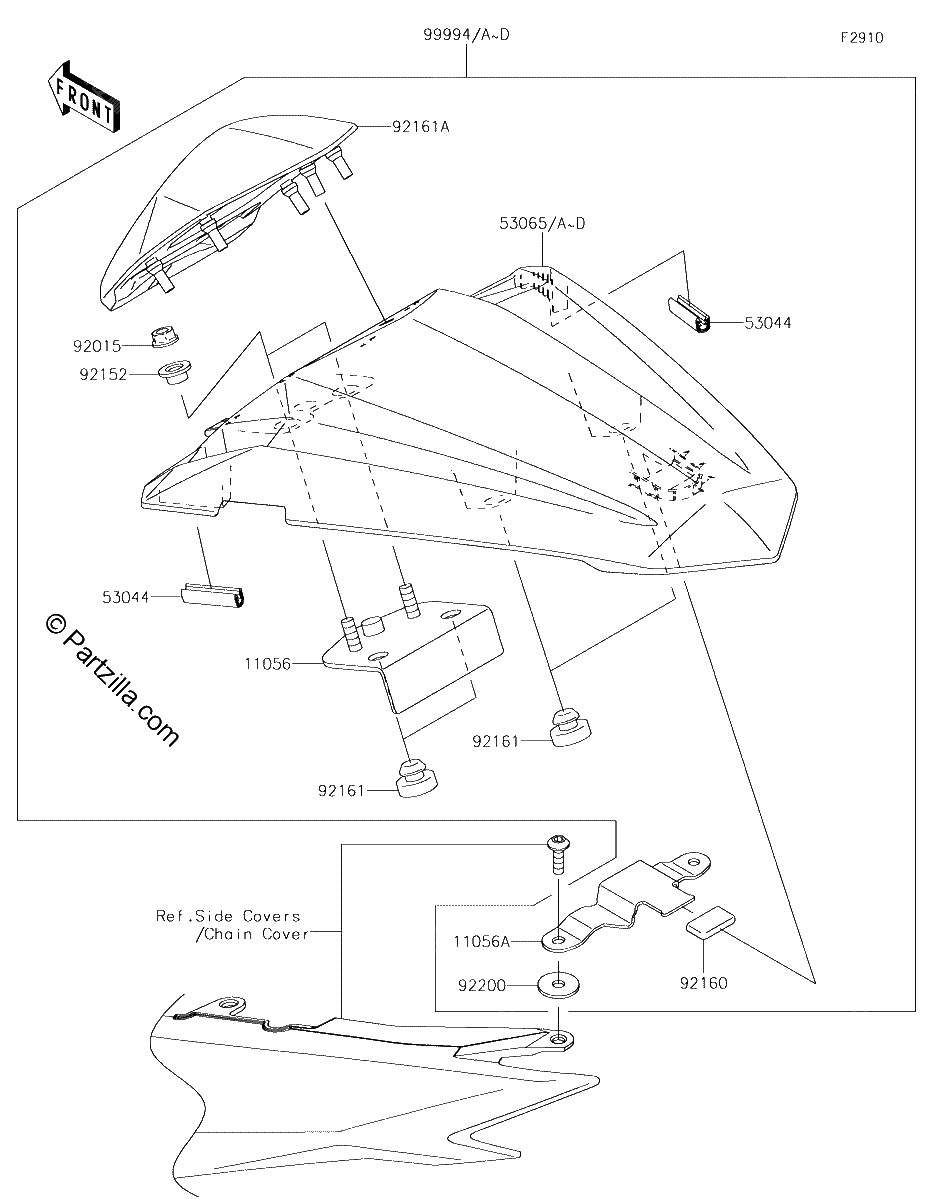 Diagrama de ACCESSORY SINGLE SEAT COVER