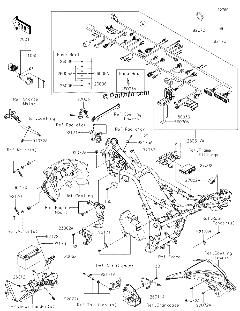 Diagrama de CHASSIS ELECTRICAL EQUIPMENT