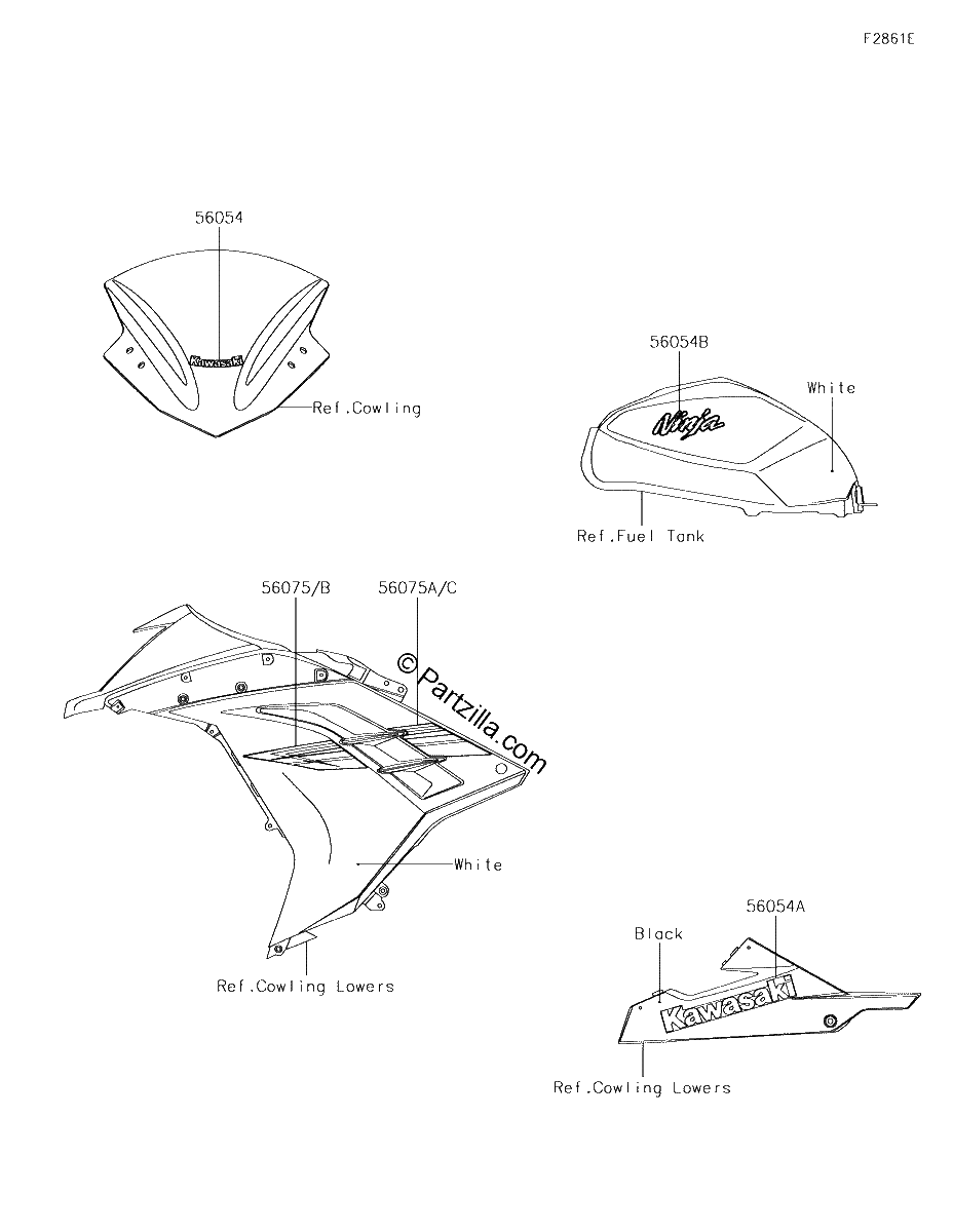 Diagrama de DECALS WHITE AHF