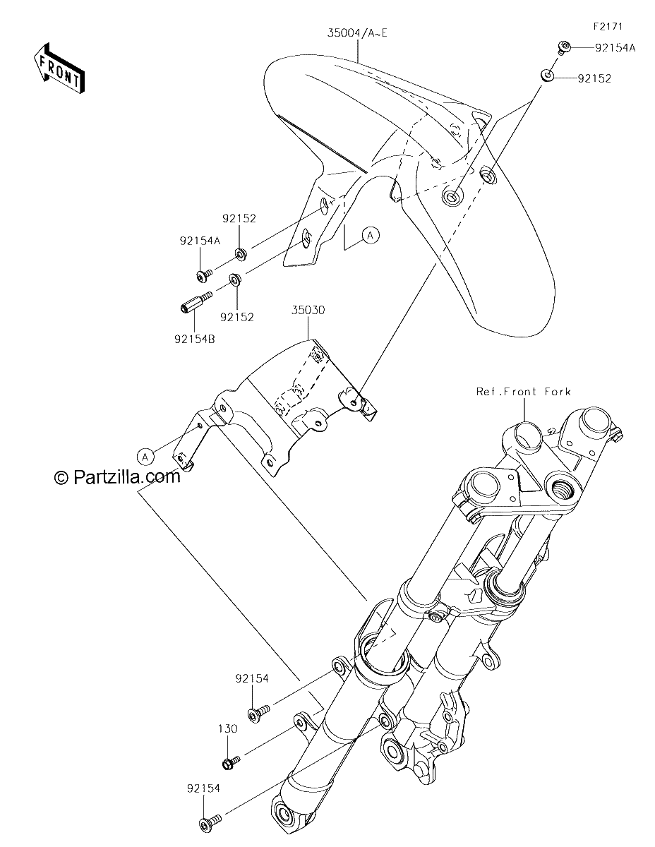 Diagrama de FRONT FENDER S