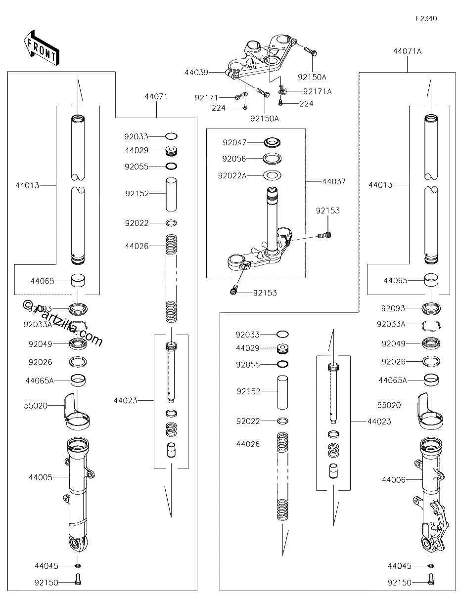 Diagrama de FRONT FORK