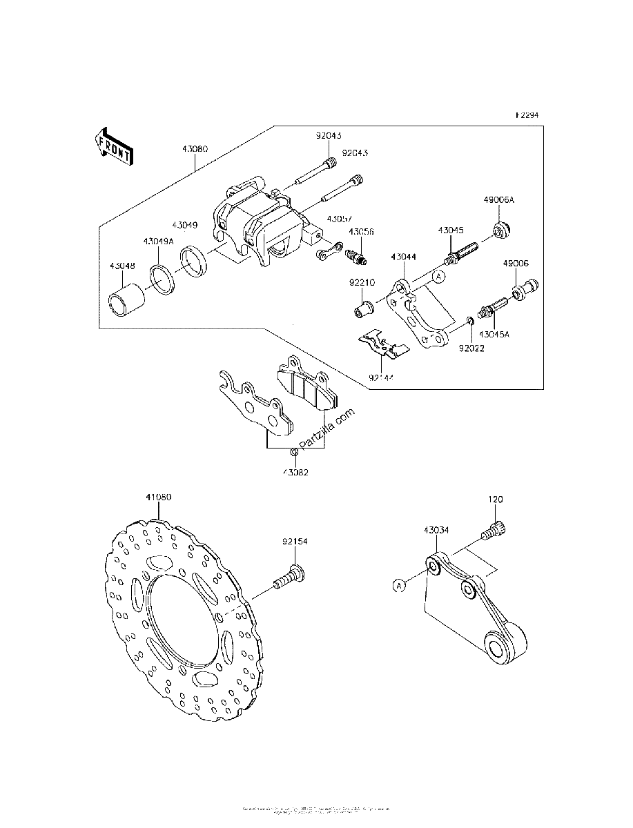 Diagrama de REAR BRAKE