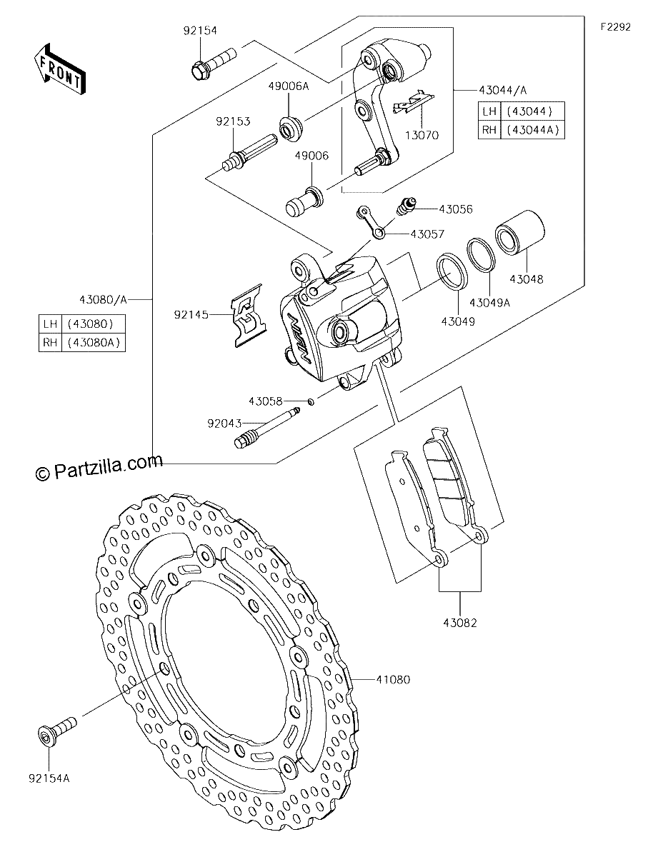 Diagrama de FRONT BRAKE