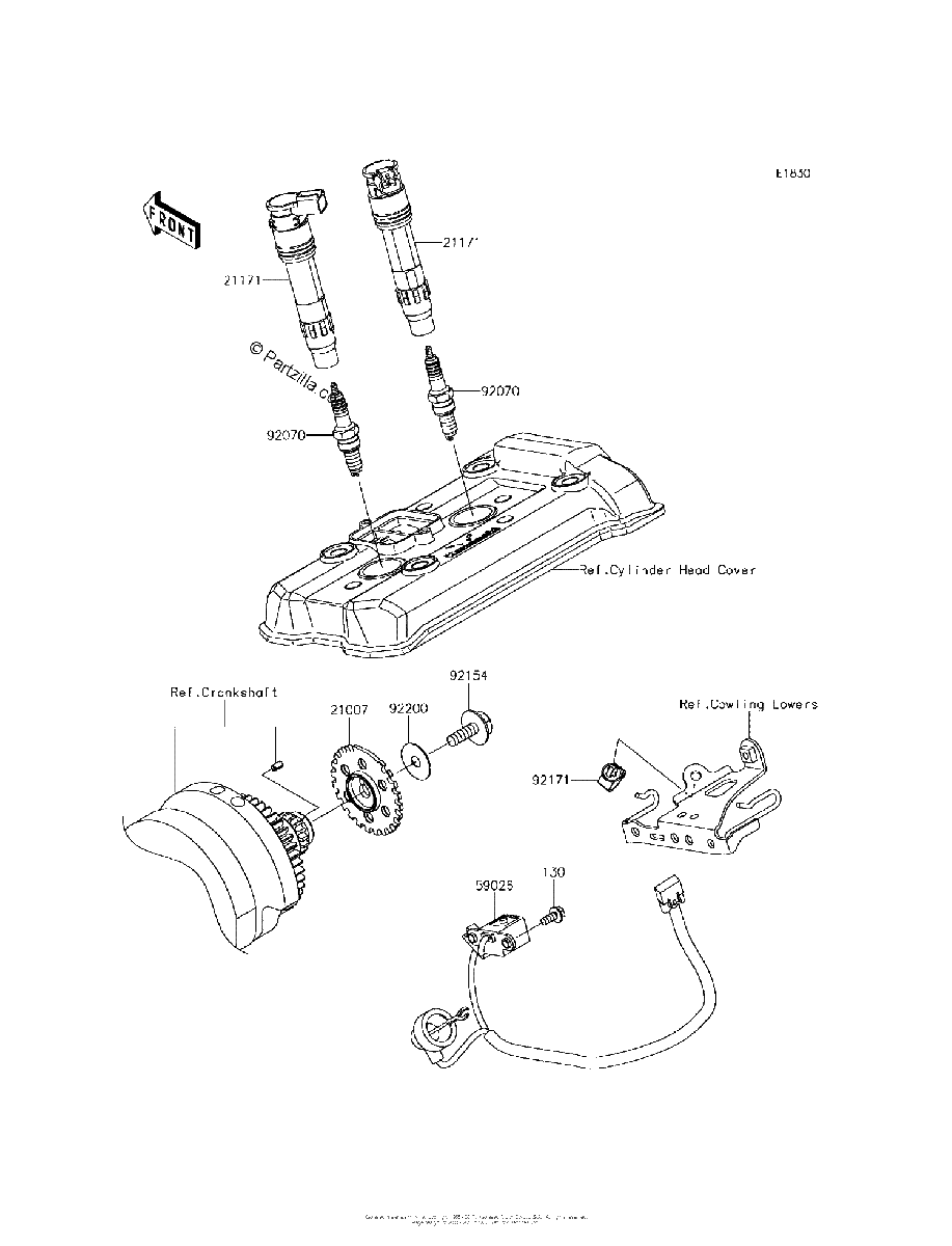 Diagrama de IGNITION SYSTEM