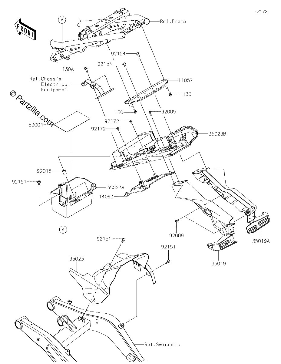 Diagrama de REAR FENDER S