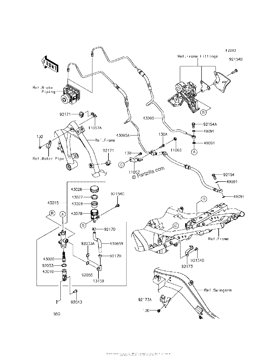 Diagrama de REAR MASTER CYLINDER