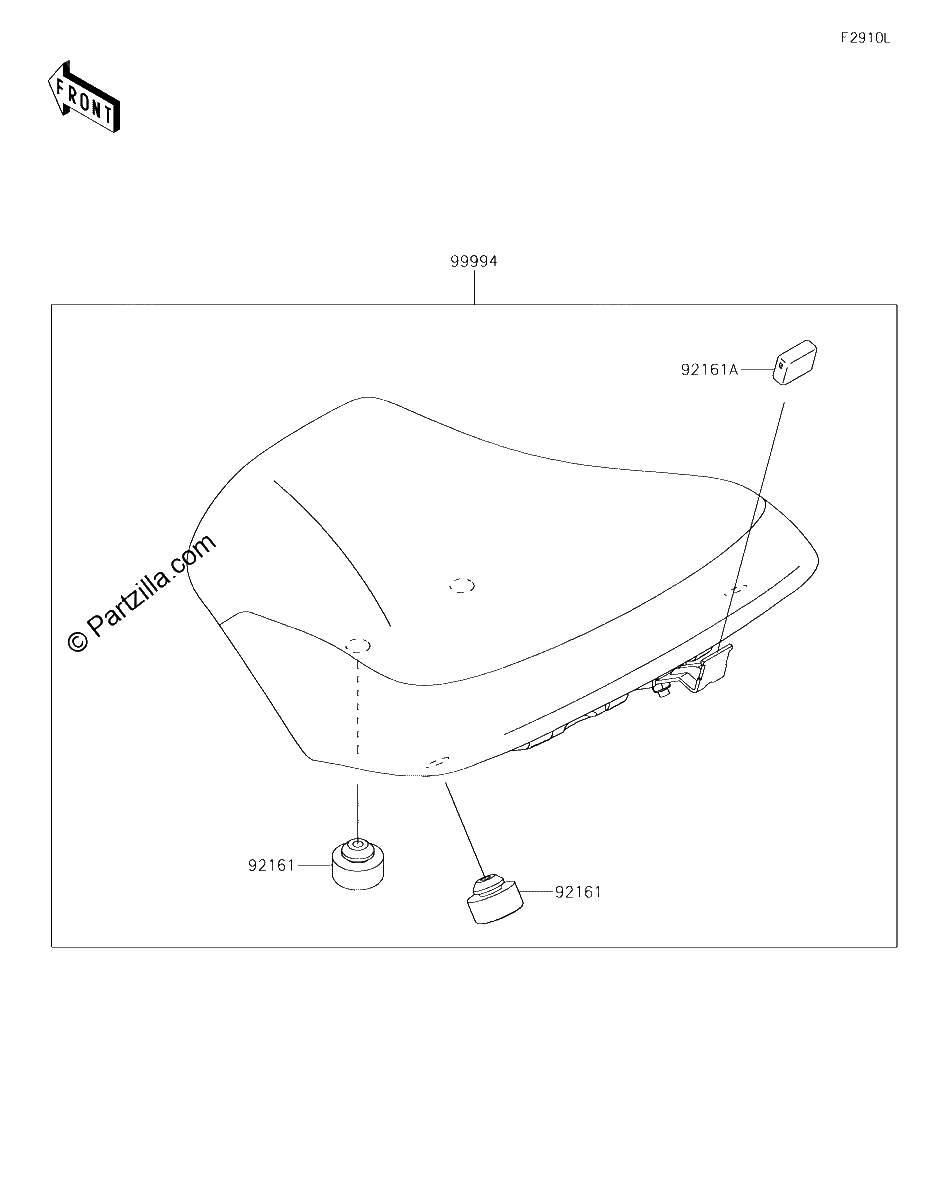 Diagrama de ACCESSORY HIGH SEAT
