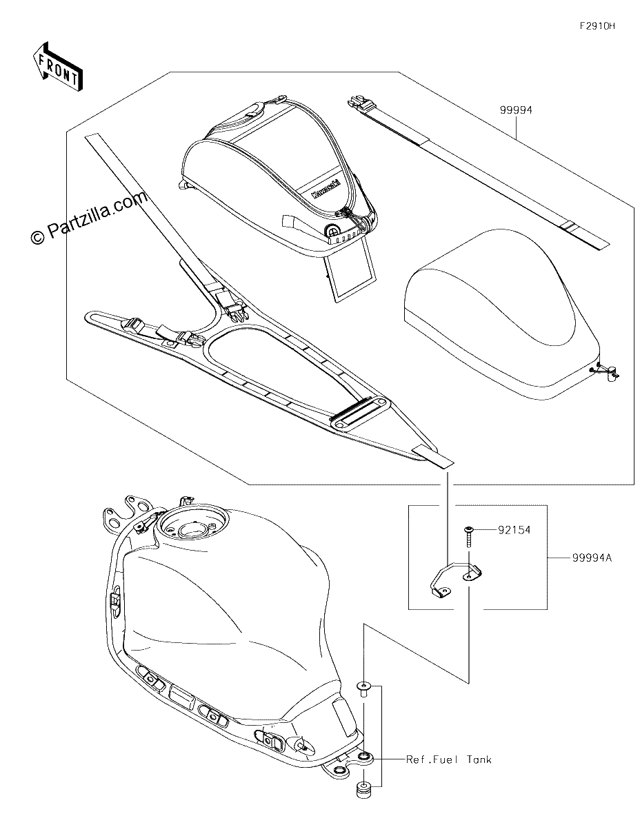 Diagrama de ACCESSORY TANK BAG