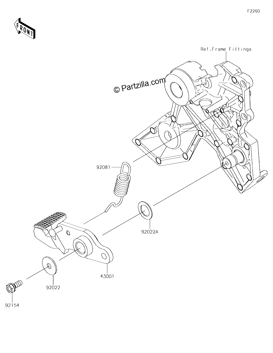 Diagrama de BRAKE PEDAL TORQUE LINK