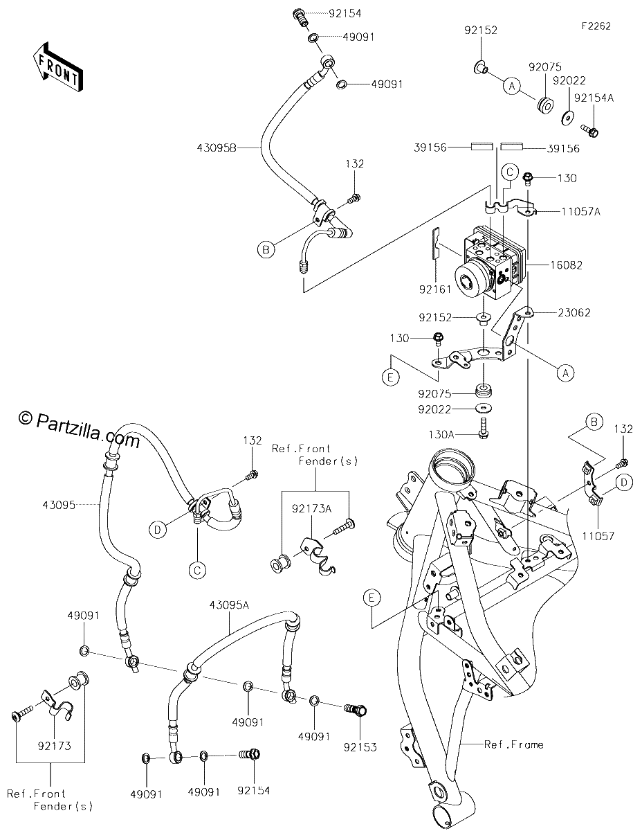 Diagrama de BRAKE PIPING