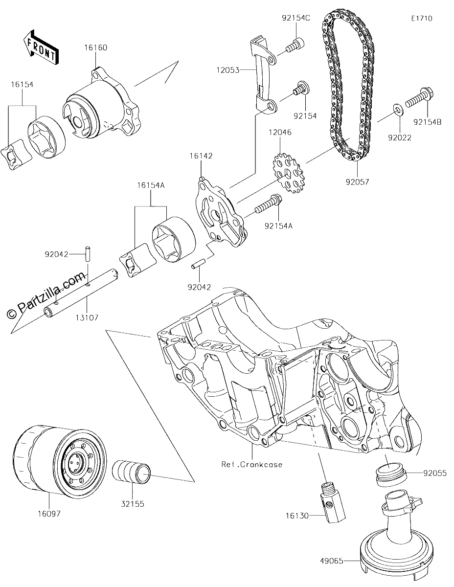 Diagrama de OIL PUMP OIL FILTER