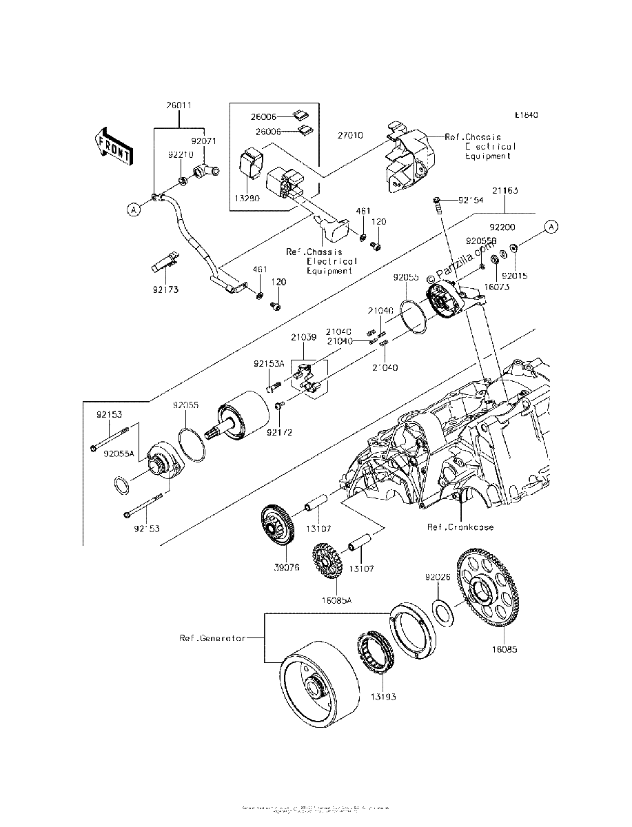 Diagrama de STARTER MOTOR