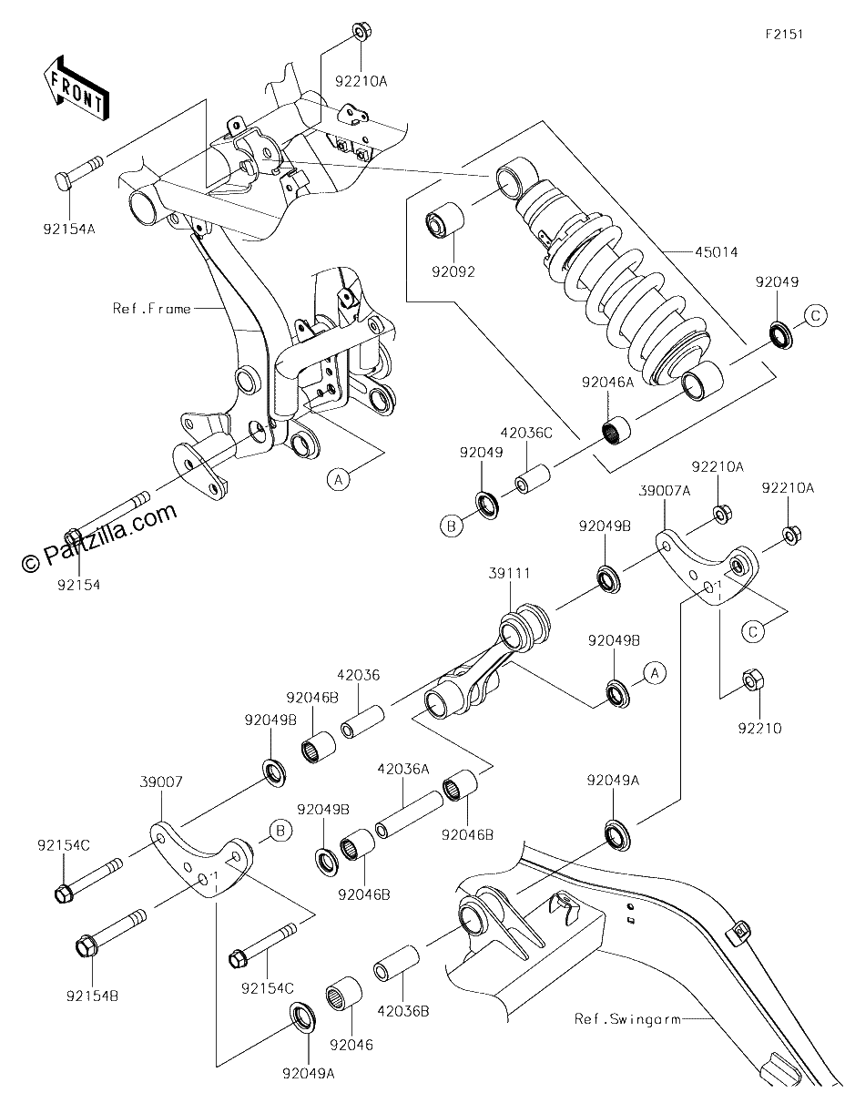 Diagrama de SUSPENSION SHOCK ABSORBER