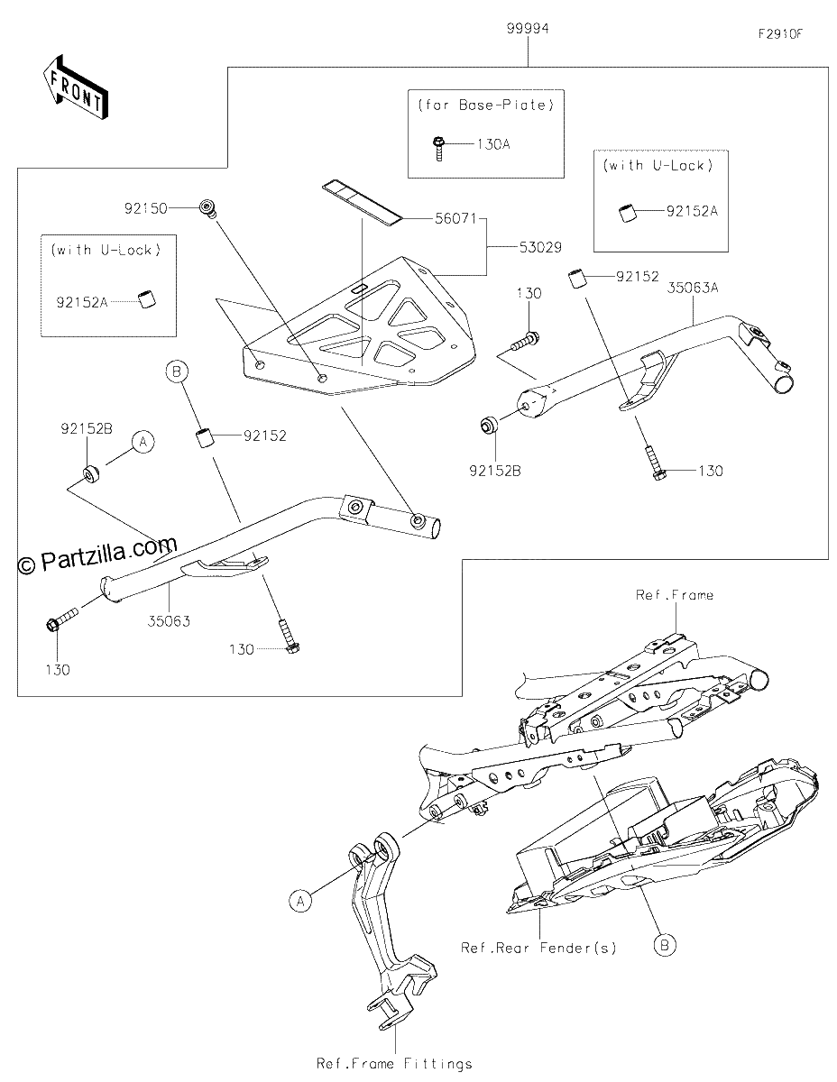 Diagrama de ACCESSORY TOPCASE BRACKET