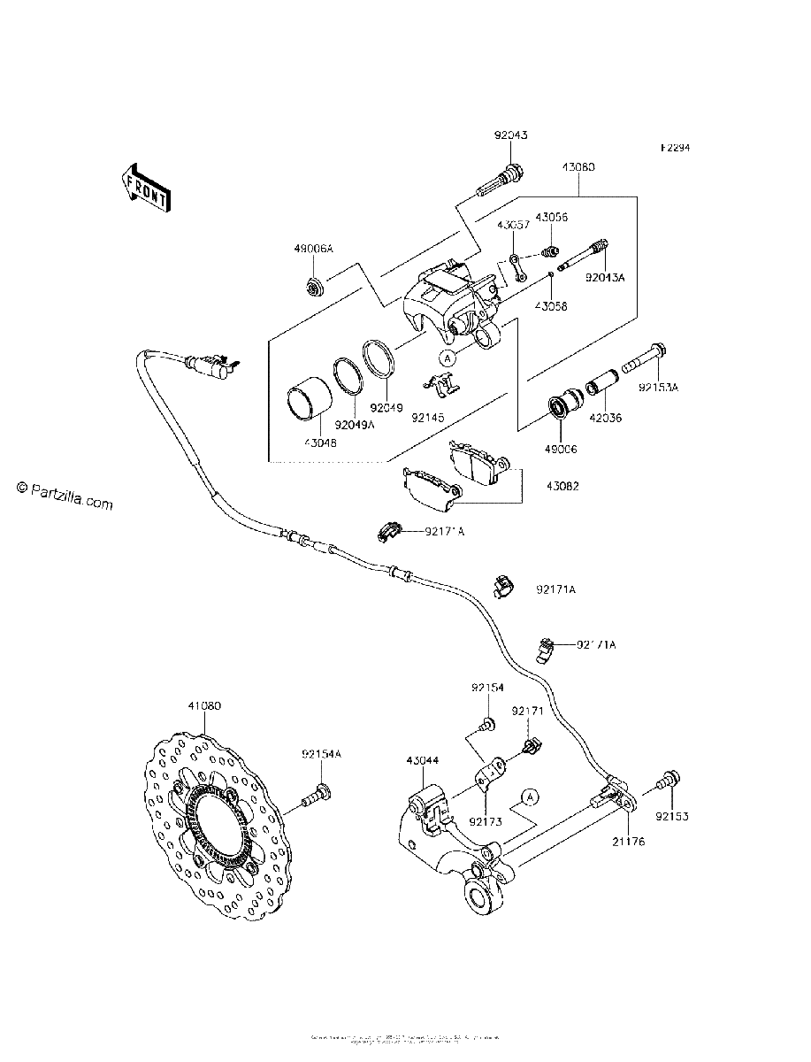 Diagrama de REAR BRAKE