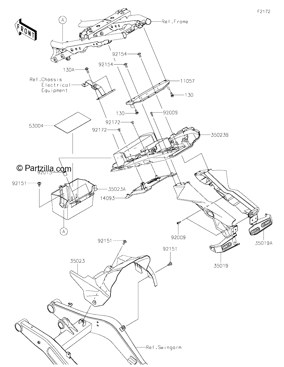 Diagrama de REAR FENDER S