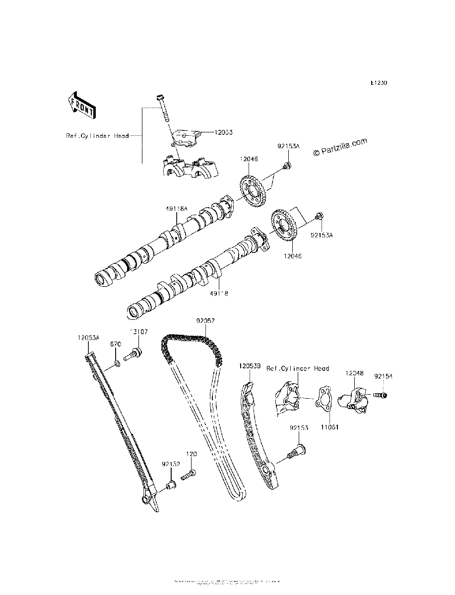 Diagrama de CAMSHAFT S TENSIONER