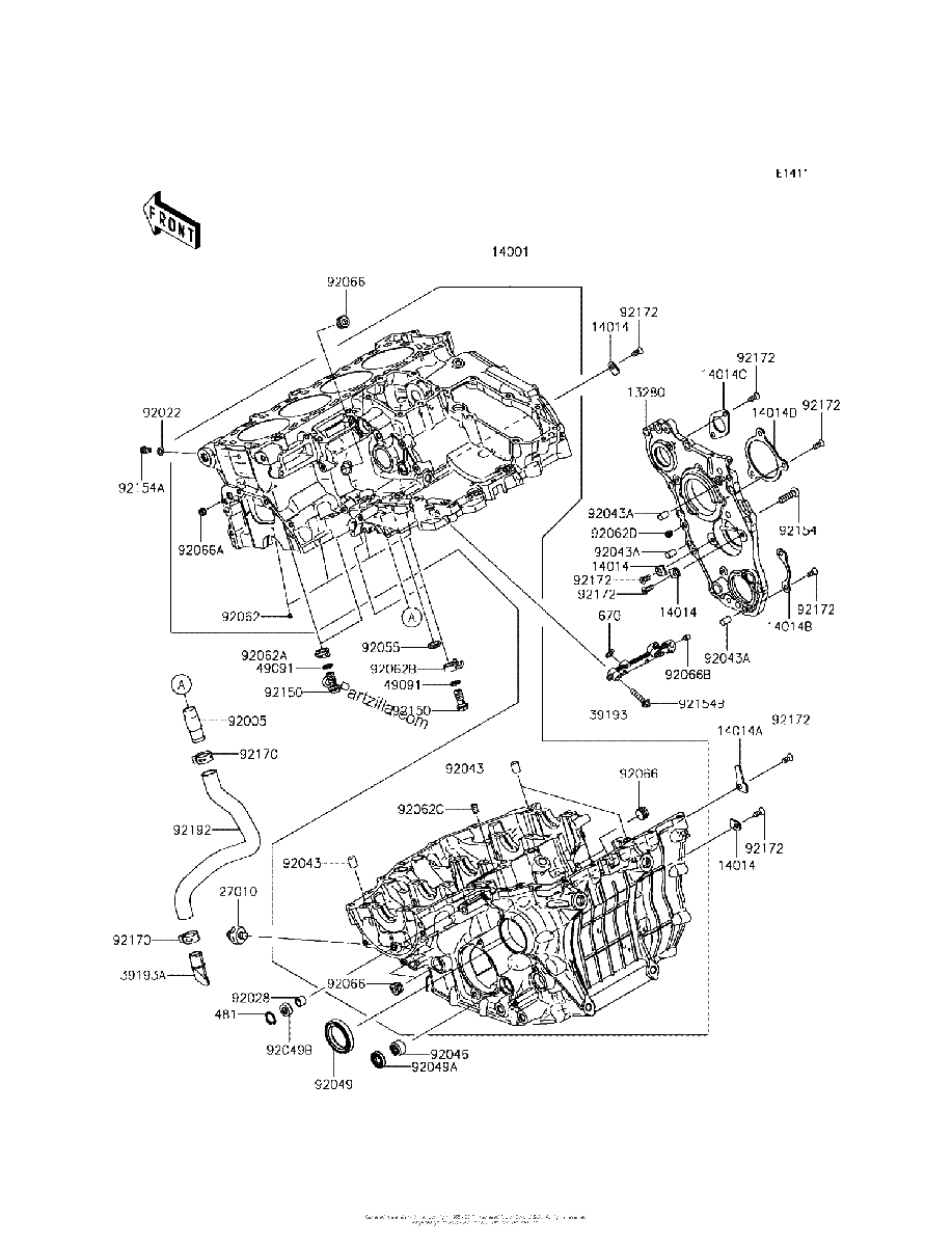 Diagrama de CRANKCASE