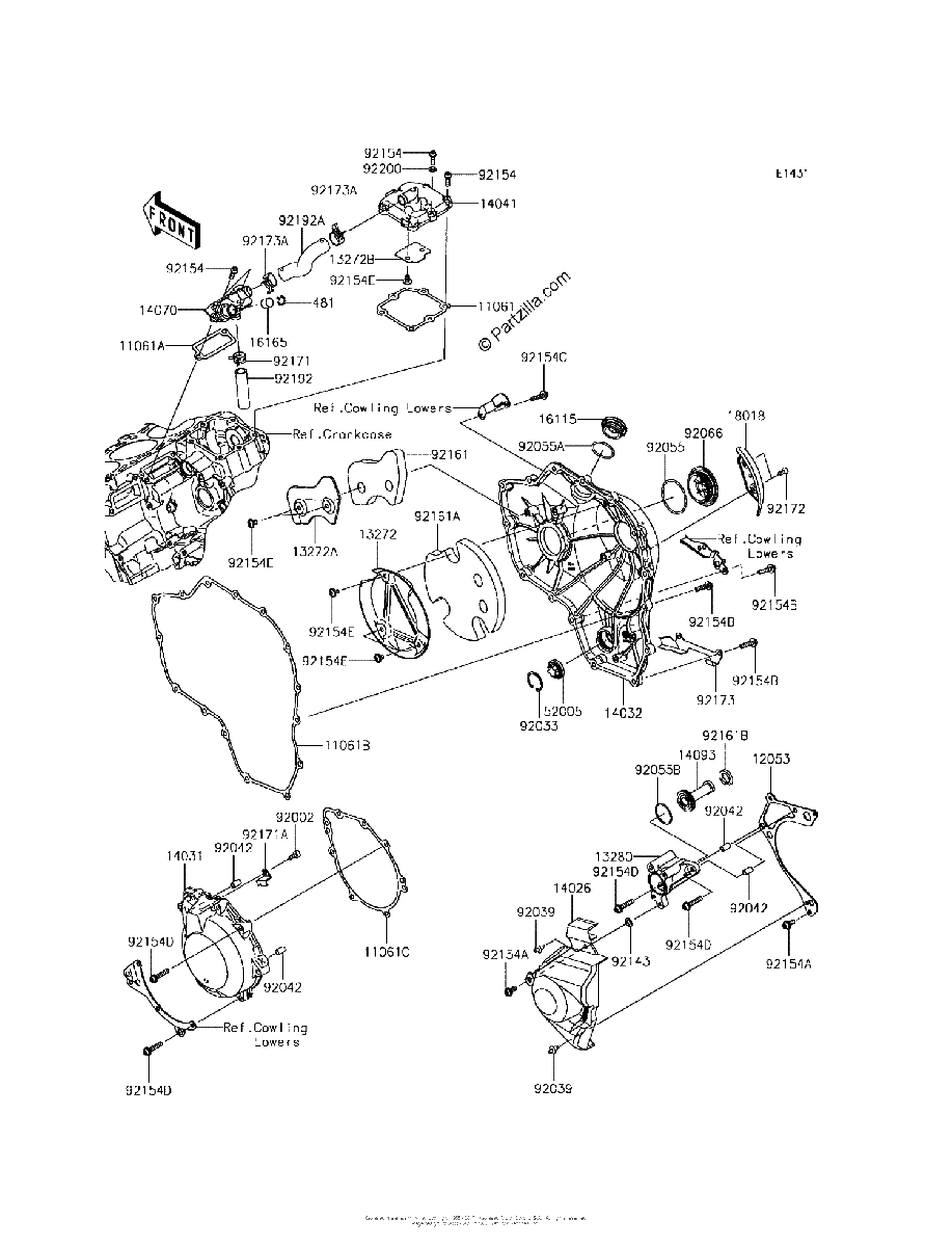Diagrama de ENGINE COVER S