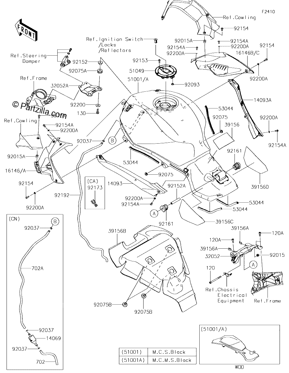 Diagrama de FUEL TANK XHF XJF