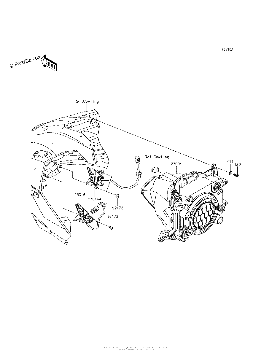 Diagrama de HEADLIGHT S XHFA