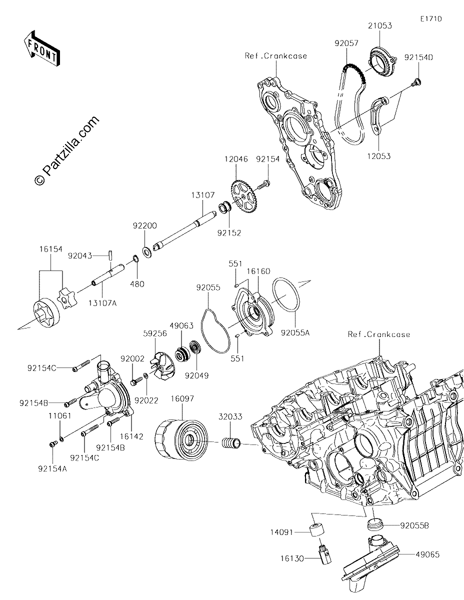 Diagrama de OIL PUMP OIL FILTER