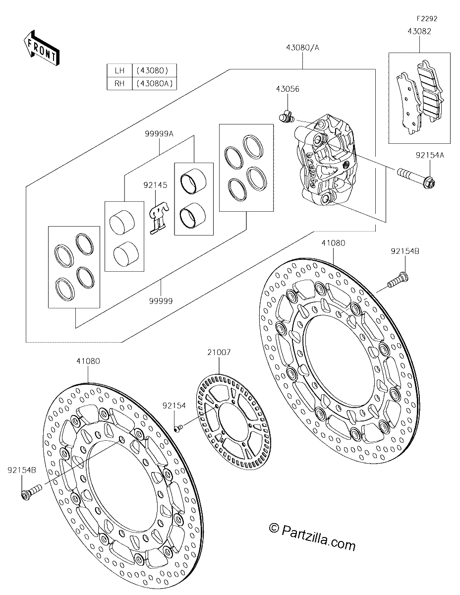 Diagrama de FRONT BRAKE