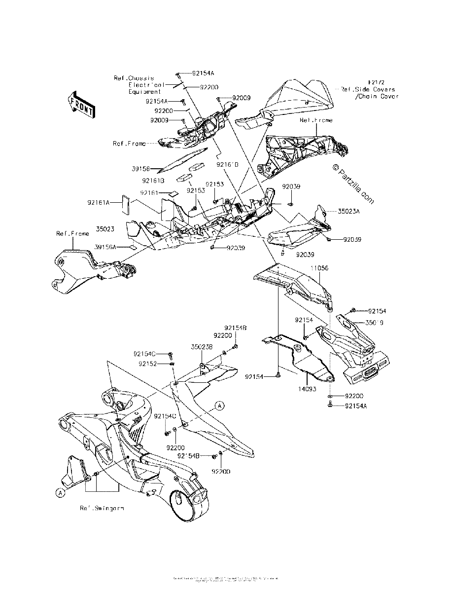 Diagrama de REAR FENDER S