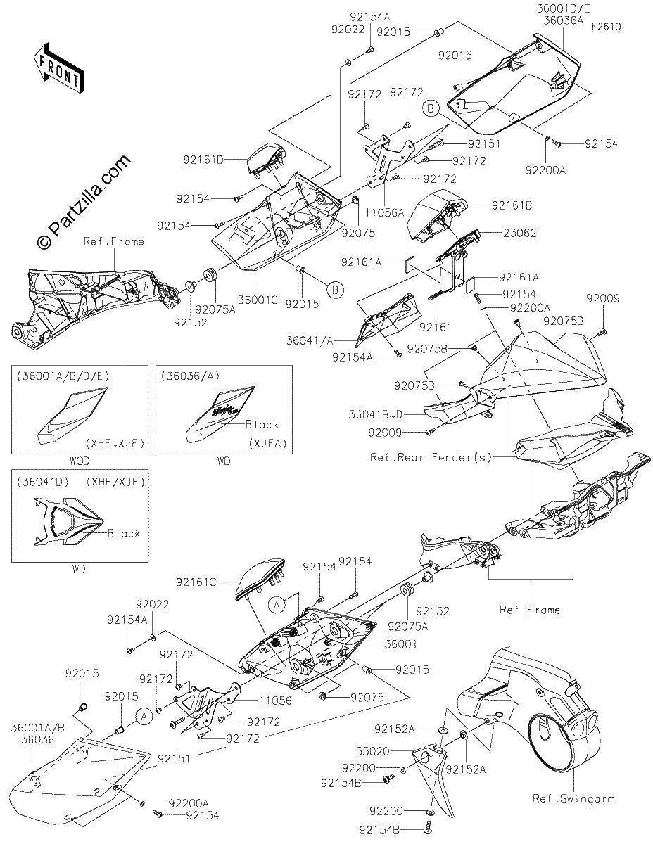 Diagrama de SIDE COVERS CHAIN COVER